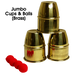 Jumbo Cups & Balls (Brass) by Premium Magic - Trick