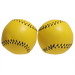 Chop Cup Balls Yellow Leather (Set of 2) by Leo Smetsers - Trick