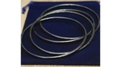 Close Up Linking Rings CHROME BLACK (With Online Instructions) by Matthew Garrett - Trick