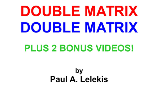 DOUBLE MATRIX by Paul A. Lelekis - Mixed Media Download