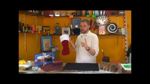 demonstration video of Christmas Stocking Change Bag by Ickle Pickle - Tricks
