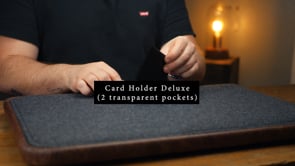 demonstration video of Card Holder Deluxe (2 transparent pockets)- Dozen
