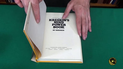 demonstration video of Kreskin's Mind Power Book