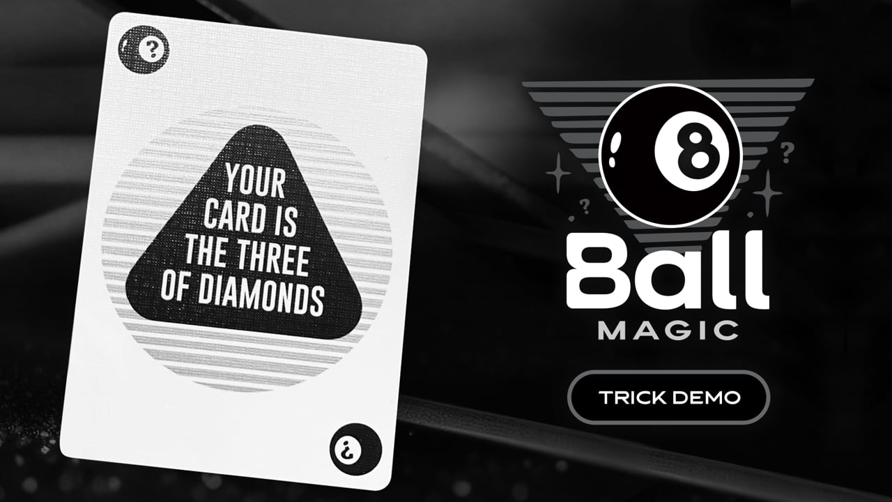 demonstration video of 8 Ball Magic Playing Cards by Mechanics Industries