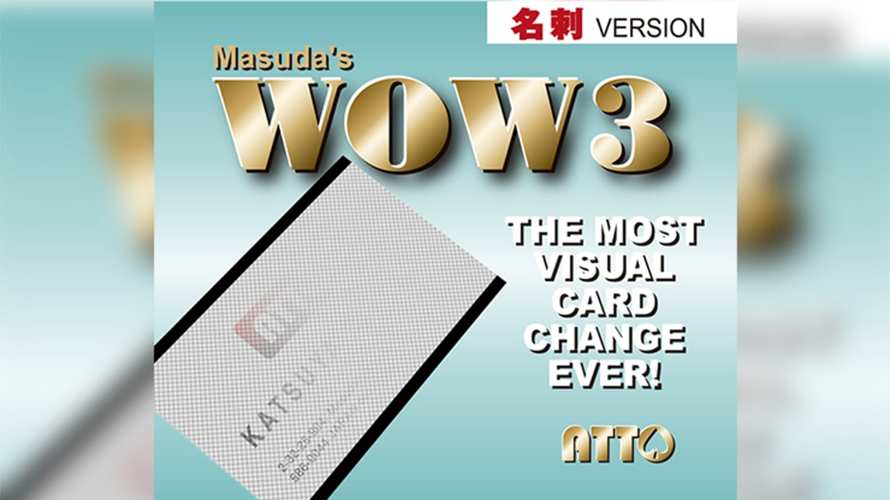 demonstration video of WOW 3.0 Business Card Version Limited Edition (JAPAN)