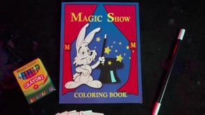 demonstration video of MAGIC SHOW Coloring Book DELUXE SET (4 way) by Murphy's Magic